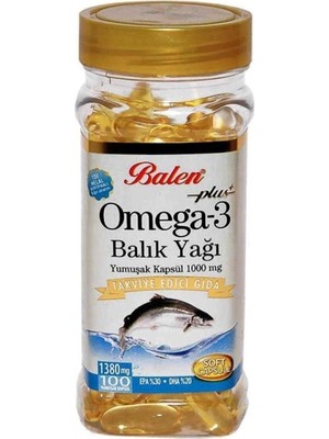 Omega 3 Balık Yağı Yumuşak Kapsül