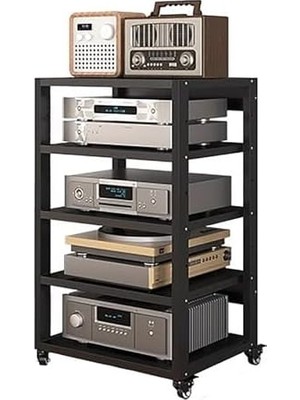 Tekerlekli Hi-Fı Dolap - Stereo Medya Bileşenleri, Amplifikatörler, DVD Oynatıcılar ve Daha Fazlası Için Sağlam ve Fonksiyonel Raf