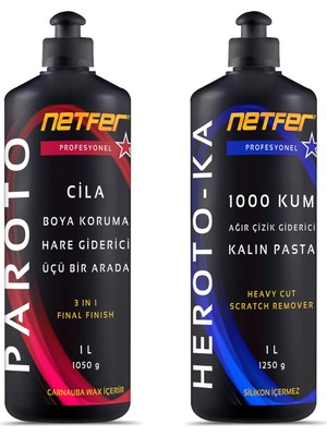 2'li Kalın Pasta Cila Set - 2x1 L