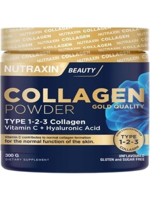 Beauty Gold Collagen Powder 300 Gr, Tip 1-2-3 Kolajen, C Vitamini, Hyalüronik Asit + Facial Cleanser 100ML Hediye