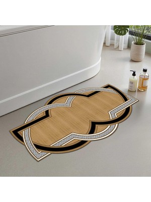 2'li Set Banyo Paspası, Yumuşak Banyo Halısı, Kaymaz Dot Tabanlı, Su Emici, Makinede Yıkanabilir - 50X60-60X100 cm