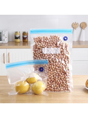 Vakumlu Gıda Saklama Poşeti Seti 30 Parça (10X22X21 cm + 10X26X28 cm + 10X26X34 Cm) | El Pompalı Vakum Torbası, Tekrar Kullanılabilir, Bpa Içermez, Do