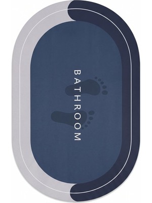Sihirli Banyo Paspası, Su Emici, Kaymaz Tabanlı, Farklı Model Seçenekleri (Oval-5)