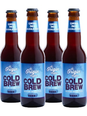 Cold Brew Şekersiz, Filtresiz 330 ml (Yoğun Tat)