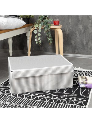 Çok Amaçlı Kapaklı Sandık Tipi Hurç Organizer – Büyük Boy Saklama Kutusu – Dolap Içi, Yatak Altı ve Baza Altı Için Sert ve Dayanıklı Depolama Çözümü –