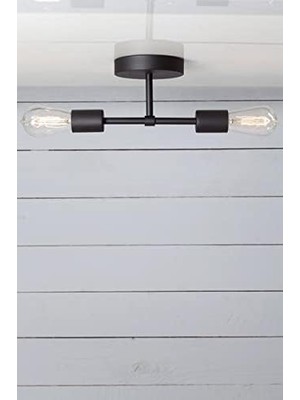 Riolight Modern Ikili Siyah Metal Sarkıt Avize RIO000643