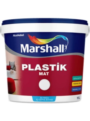 Plastik Mat Iç Cephe Boyası, Deniz Mercanı, 15L