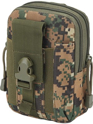 Taktik Bel Çantası, Molle Edc Kompakt Çanta Çok Fonksiyonlu Bel Çantası, Küçük Askeri Çanta, Kemer, Cep Telefonu, Tırmanma, Yürüyüş, Kamp, Spor Için