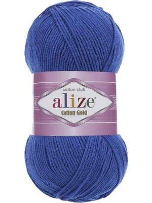 Alize Cotton Gold Pamuk 100GR El Örgü Ipi Yünü 141 Saks Mavi