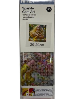 5d Yapışan Boncuk Mozaik Tablo 20 * 20 cm P10