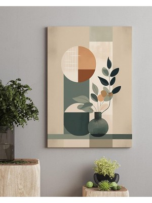Sanat Modern Ev Dekorasyon Kanvas Tablo, 80 x 120 Cm, Beyaz