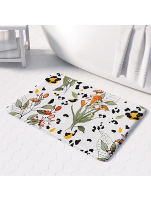 Banyo Paspası, Kaymaz Taban, Banyo Halısı, Makinede Yıkanabilir (50X60CM)