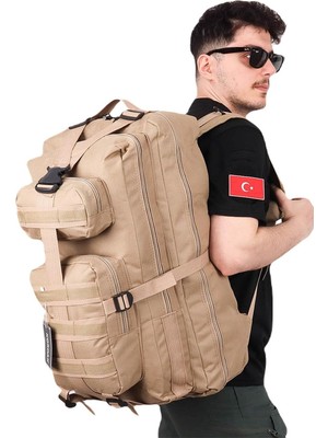 Outdoor Taktik 65 Lt Askeri Sırt Çantası Dağcı Kamp Trekking Çöl Kamuflaj, ASKKRDK65CANTA