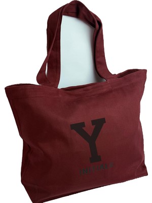 Bordo Harfli Tote Bag