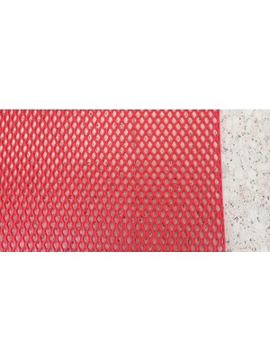 Pvc Paspas 90 x 500 cm Kırmızı Banyo Kaymaz Yer Zemin Matı S-Mat Zincir Desen