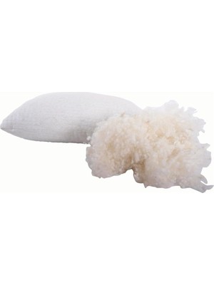 Viscoleff Ekoplus Ortopedik Yün Yastık Beyaz 50 x 70 cm Kumaş Seç - Bambu Kumaş