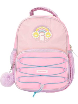 Unisex Çocuk Sırt Çantası, Pembe, M
