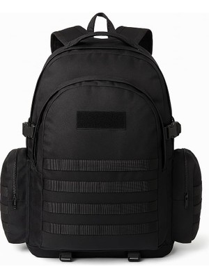 75 Lt Siyah Outdoor Sırt Çantası, Molle Sistemli, Suya Dayanıklı, Çok Gözlü, Outdoor, Kamp, Avcılık, Günlük Kullanım, Erkek, Kadın