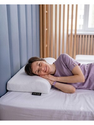Boyun Destekleyici Ortopedik Yastık Memory Foam Boyun Yastığı Vücut Şeklini Alan Visco Yastık 56 * 36 * 11/8 cm