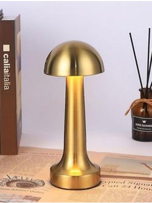 Cata Retro Renk Dokunmatik Şarjlı Masa Lambası Gold
