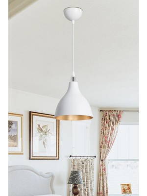 Ag Lightdesign Beyaz Sarkıt Avize Salon Mutfak Koridor Yatak Odası Lamba 18 AGNM109
