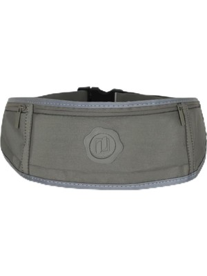 Koşucu Bel Çantası, Reflektörlü, Haki, Paraşüt Kumaş, Ön Cepli, Unisex Spor Fitness Gym Çantası (Haki)