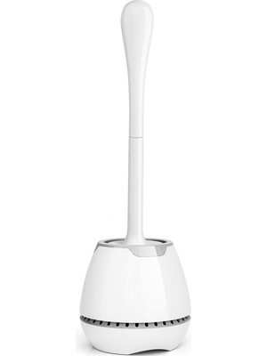 Tuvalet Fırçası ve Tutacağı, Havalandırmalı Tutucu ve Ergonomik Uzun Saplı Klozet Fırçası, Dayanıklı Kıllar Banyo Temizliği Için Tuvalet Yıkama Seti (