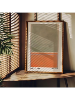 Tanıtım Rothko Çerçevesiz Poster, Modern Dekoratif Çerçevesiz Poster, Tablo, Rothko-3, 21 x 30
