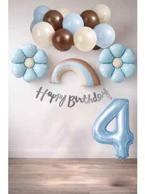 Happy Trend Papatya Temalı Erkek Bebek Konsept Doğum Günü Seti (4)