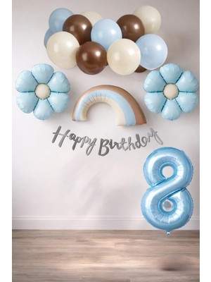 Happy Trend Papatya Temalı Erkek Bebek Konsept Doğum Günü Seti (8)