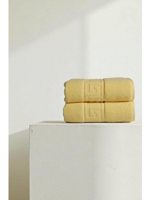 Happy Trend Sarı Greek El Havlusu - 50X90 Cm, 225 GR,%100 Pamuk, Spa ve Otel Havlusu, Günlük Kullanıma Uygun