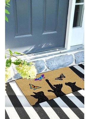 Happy Trend Kapı Önü Paspası Dekoratif Dış Mekân ve Ev Içi Paspas 45X70CM