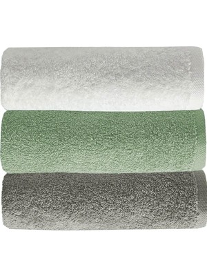 Happy Trend Home 3'lü Renkli El Yüz Havlu SETI%100 Pamuklu Natural Harmony