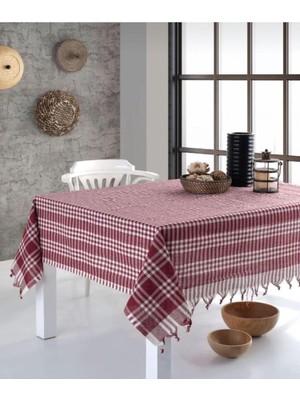 Happy Trend Çok Amaçlı Sofra Bezi&piknik Örtüsü Bordo 170 x 170