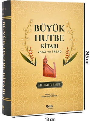 Çelik Yayınevi Büyük Hutbe Kitabı (Ciltli): Vaaz ve Irşad