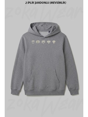 Zoka Wear The Witcher Icon Ön Baskılı Kapüşonlu Sweatshirt