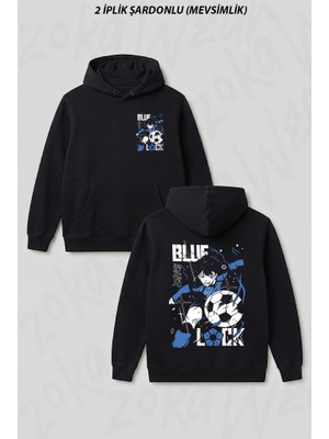 Zoka Wear Bachira Meguru V8 Ön Arka Baskılı Kapüşonlu Sweatshirt