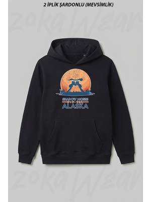 Zoka Wear Shadow Moses Island Metal Gear Solid Ön Baskılı Kapüşonlu Sweatshirt