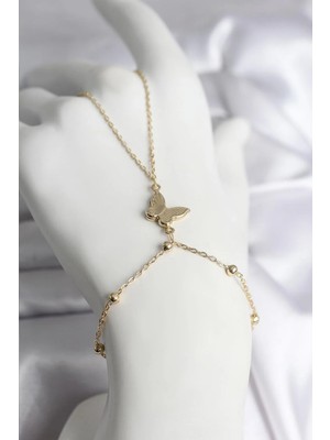 İlkyaz Fashion If 316L Çelik Gold Renk Model Kadın Şahmeran TCXSN740