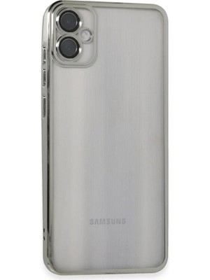 İlkyaz Fashion If Galaxy A05 Kılıf Razer Lensli Silikon - Gümüş