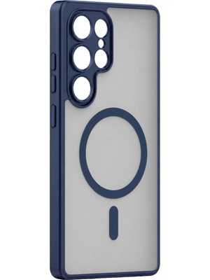 İlkyaz Fashion If Galaxy S26 Ultra Loji Magsafe Kapak - Mavi
