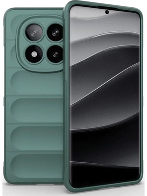 İlkyaz Fashion If Xiaomi Redmi Note 14 Pro 5g Kılıf Silikon - Koyu Yeşil