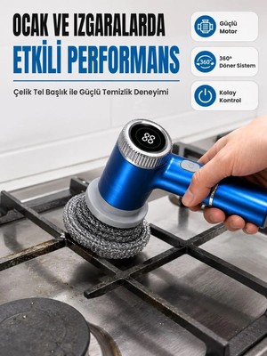 İlkyaz Fashion If 5 Farklı Değiştirilebilir Başlık Ile Her Yüzey Için Etkili Temizlik