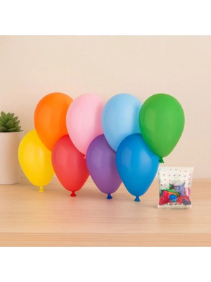İlkyaz Fashion If Klasik Renkli Lateks Balon 100'LÜ