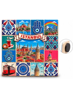 Skygo İstanbul Temalı Polyester Magnet
