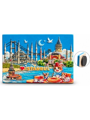 Skygo İstanbul Temalı Polyester Magnet