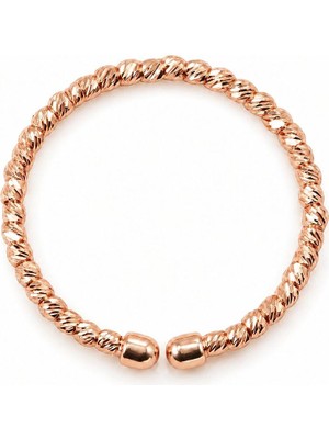 Sembol Gold 14 Ayar 2 mm Dorika Toplu Altın Yüzük Rose Altın