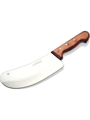 Bm Bursa Paslanmaz Mutfak Soğan Satırı, Börek Bıçağı No:3, 20 cm - Ahşap Sap