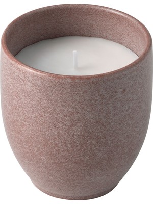 IKEA Gül ve Karanfil Kokulu Pembe Seramik Kapta Mum 8,7x9,2 Cm, 40 Saat Yanma Süresi