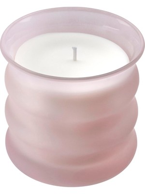 IKEA Kırmızı Meyve Kokulu Pembe Bardakta Mum 10X9,3 Cm, 50 Saat Yanma Süresi